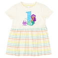 thumbnail image 3 of Inktastic First Birthday Mermaid Girls Baby Dress, 3 of 5