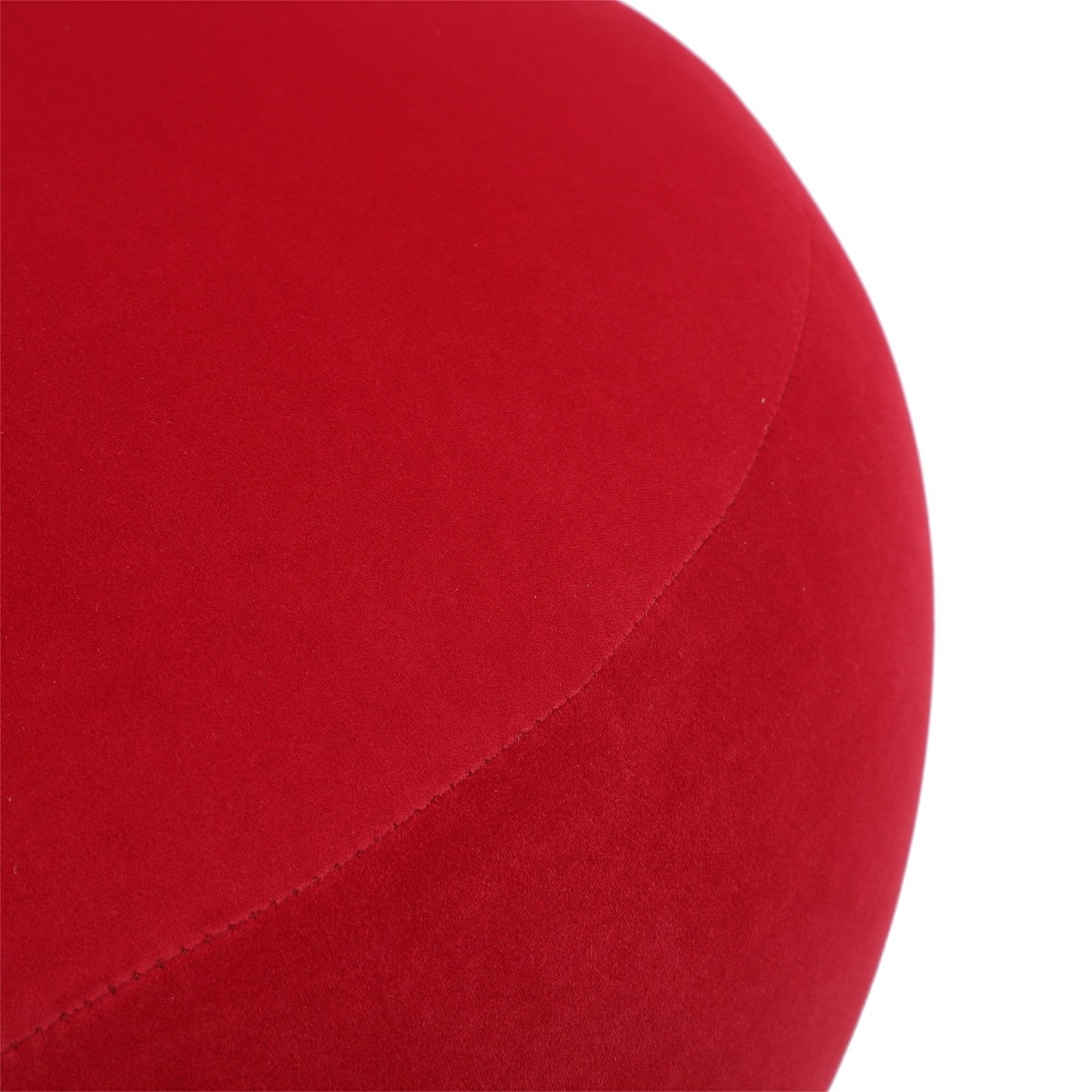 Resenkos Upholstered Leisure Accent Chair with Golden Metal Base for Nursery, Living Room, Bedroom, Red Resenkos Upholstered Leisure Accent Chair with Golden Metal Base for Nursery, Living Room, Bedroom, Red
