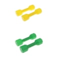 thumbnail image 1 of Pack 2 pares de mancuernas de plástico para niños, fitness, gimnasio en hogar, ejercicio, amarillo /, 1 of 9