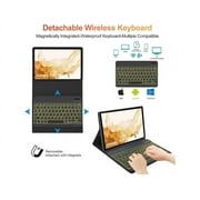 BONAEVER Keyboard Case for Samsung Galaxy Tab S9 Ultra 14.6 Inch 2023 SM-X910 SM-X916B SM-X918U Smart Folio Cover with 7 Color Backlit, Smat Stand Cover with Magnetic Detachable Wireless Keyboard