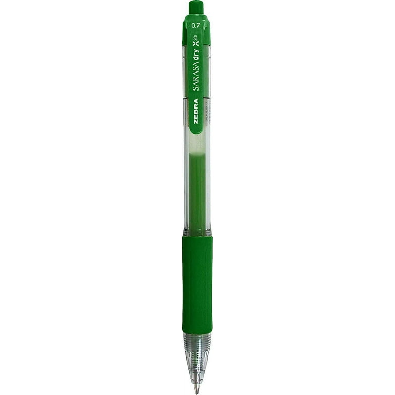 Zebra-1pk Sarasa Dry Gel X20 Gel Pen, Retractable, Medium 0.7 mm, Assorted Ink and Barrel Colors, 14/Pack