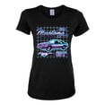 thumbnail image 2 of Ford Mustang GT The Boss Retro Neon Vintage | Womens Cars and Trucks Graphic T-Shirt, Black, Small, 2 of 4