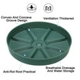 thumbnail image 4 of Uxcell 6 Inch Plant Saucers Tray, Durable Plastic Round Flower Pot Drip Tray, White 2Pcs, Green 6 Inch, 4 of 5