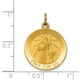 14K Pendentif Médaille Saint Gerard en Or Jaune – image 2 sur 2