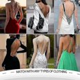 thumbnail image 3 of Women Plunging Deep V-neck Body Shaper Strapless Backless Bodysuit Shapewear, 3 of 3