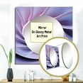 thumbnail image 3 of Designart "Infinite Lavender Seashell Spiral" Nautilus Square Mirror For Wall Decor - Large Purple Square Printed Wall Mirror Art - Square Modern Mirror - Wall Mounted Square Large Mirror, 3 of 5