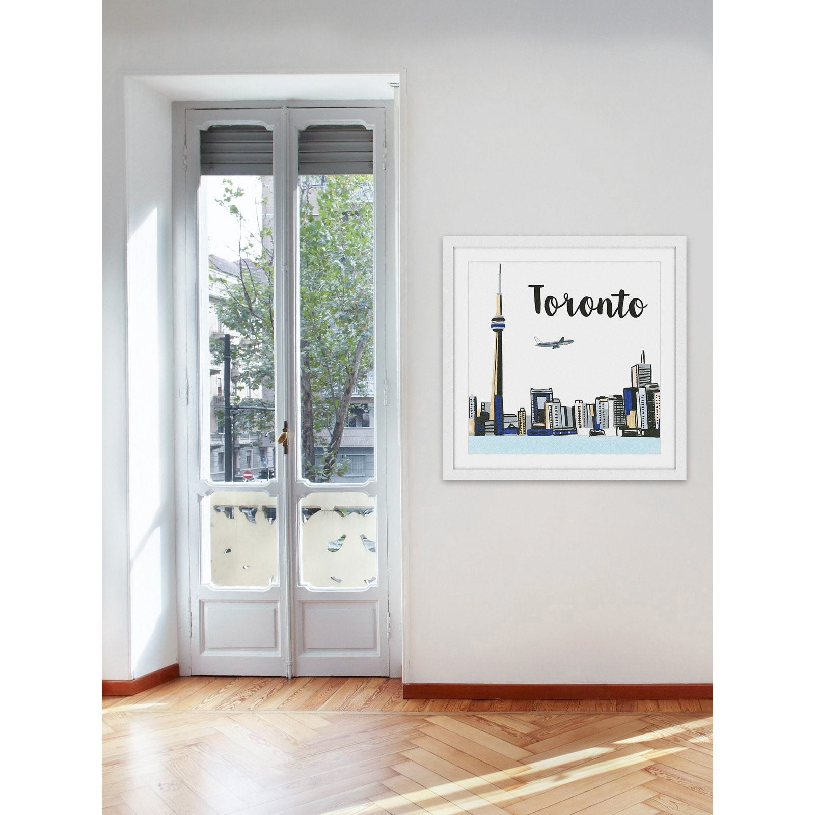 Marmont Hill "Toronto Lakeview" By Molly Rosner Framed Painting Art Print, 18.0" x 1.5"
