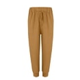 thumbnail image 5 of Gold Wide Leg Sweatpants Womens Elastic Waist Pants Casual Trousers with Pockets Fashion Clothing, 5 of 5