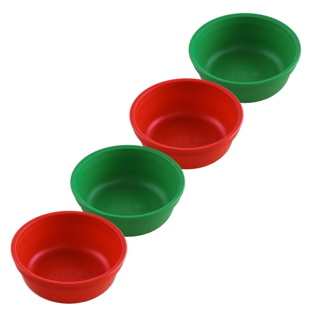 Toddler Bowls Re-Play Christmas, 350 ml, juego de 4 platos/microseguro