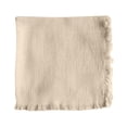 thumbnail image 1 of Handmade Cloth Napkins Cotton Linen Cloth Napkins With Fringe Versatile Handmade Square Rustic Fringe Napkins For Dinner Wedding And Parties, 1 of 4