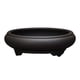 thumbnail image 4 of Maceta redonda grande y poco profunda, maceta para bonsái, maceta decorativa para flores, maceta de arcilla para plantas de interior y exterior, patio negro, 4 of 9