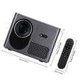 thumbnail image 2 of PTOOTP Home Projector T8 Metal Video Projector 1 Set for Home Entertainment, 2 of 7