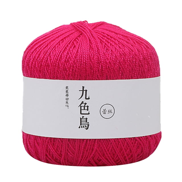 Lace Thread Diy Woven Cotton Fine Cotton Thread Crochet Yarn 8th