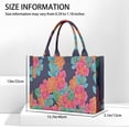 thumbnail image 3 of Large Capacity Tote Bag,Pioneer Flower Floral Print Pattern Handbag Fashion Luxury Tote Bag,15.7"x13"x 5.1" Inches,Laptop Compatible, 3 of 6