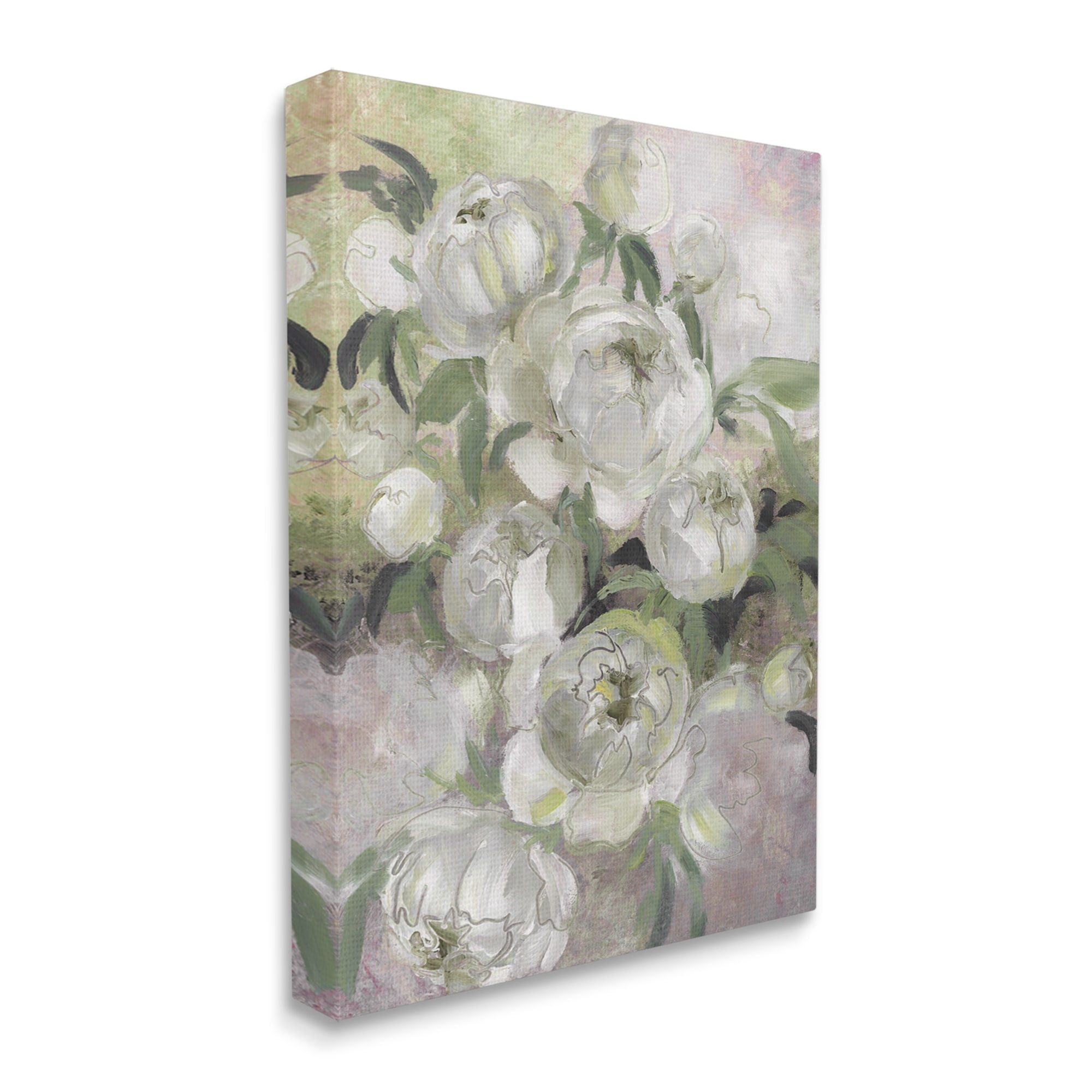 Stupell Industries Abstract Flower Blooms Arrangement Botanical & Floral Painting Gallery Wrapped Canvas Print Wall Art