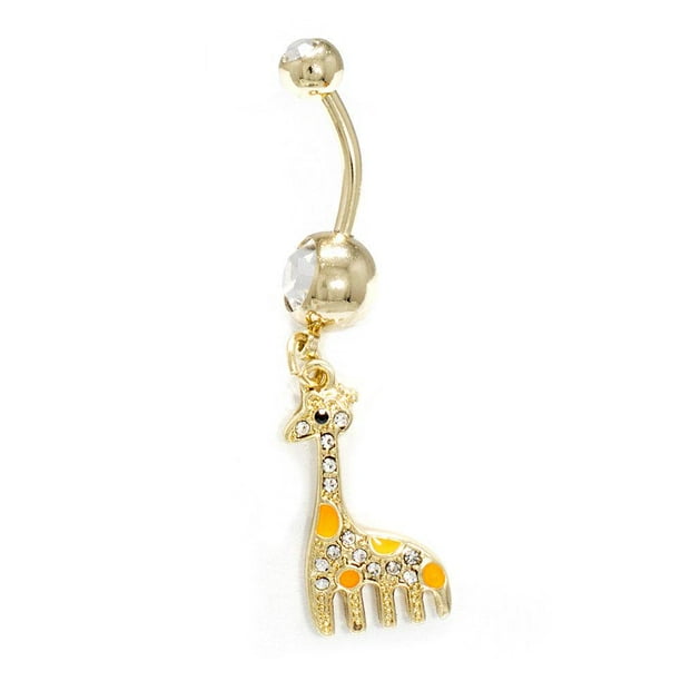 Giraffe belly button best sale ring