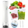 thumbnail image 1 of Vacuum Sealer Set (Vacuum Machine + 30 Reusable Vacuum Bags) Handheld Vacuum Sealer for Food, Portable Compact Food Sealer with Auto-Stop & Detachabl, 1 of 7