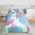 thumbnail image 2 of Homewish Tree Leaves 3 Pieces Queen Comforter Set For Teens Boys Girls,Botanical Plants Ultra Soft Bedding Sets,Mid Century Bedding Comforter Set,Lightweight Room Decor,Reversible, 2 of 8