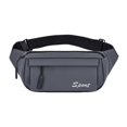 thumbnail image 2 of hengtong Fanny Pack Belt Bag Phone Wallet Pouch Waist Pack for Biking Outdoor Workout Dark Grey, 2 of 9