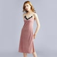 thumbnail image 2 of Women Bathrobe Lace Satin Lingerie Robe Long Sleeve Babydoll Nightie Robes Kimono Robe, 2 of 6