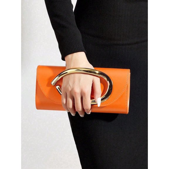 Wynndora Women's Envelope Clutch Purse, Evening Bag with Detachable Chain Strap