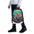 thumbnail image 7 of Balery Sea Turtle in Coral Backpack for Men and Women - Durable 600D Oxford Cloth -Large Capacity, Water-Resistant School, Travel, and Hiking Bag, 7 of 7
