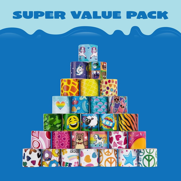 Joyfy Slap Bracelets Party Favors, 144 Pcs, 36 Designs photo 3