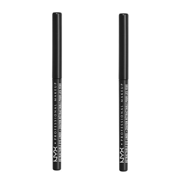 Pack of 2 NYX Professional Makeup Retractable Mechanical Eye Liner, Black MPE02