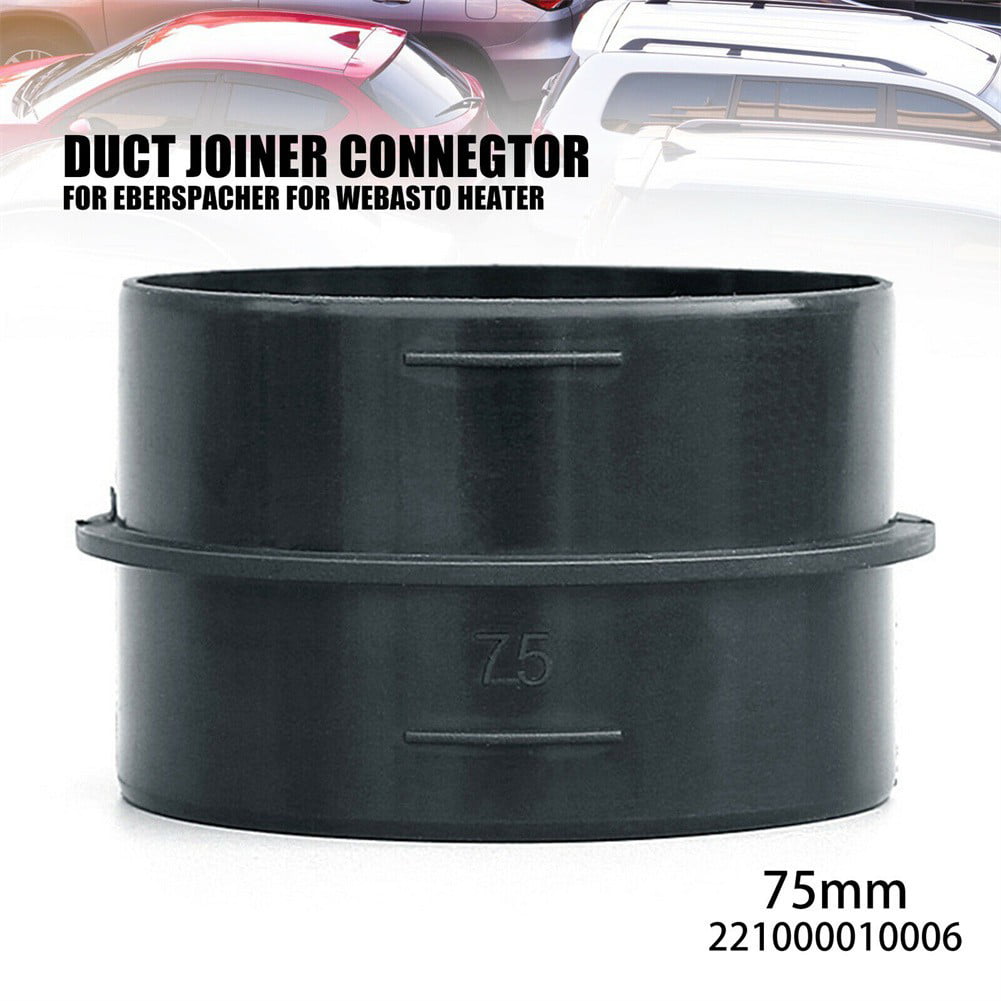 75mm Ducting Joiner Connector Pipe For Eberspacher Diesel Heater 221000010006 2x 