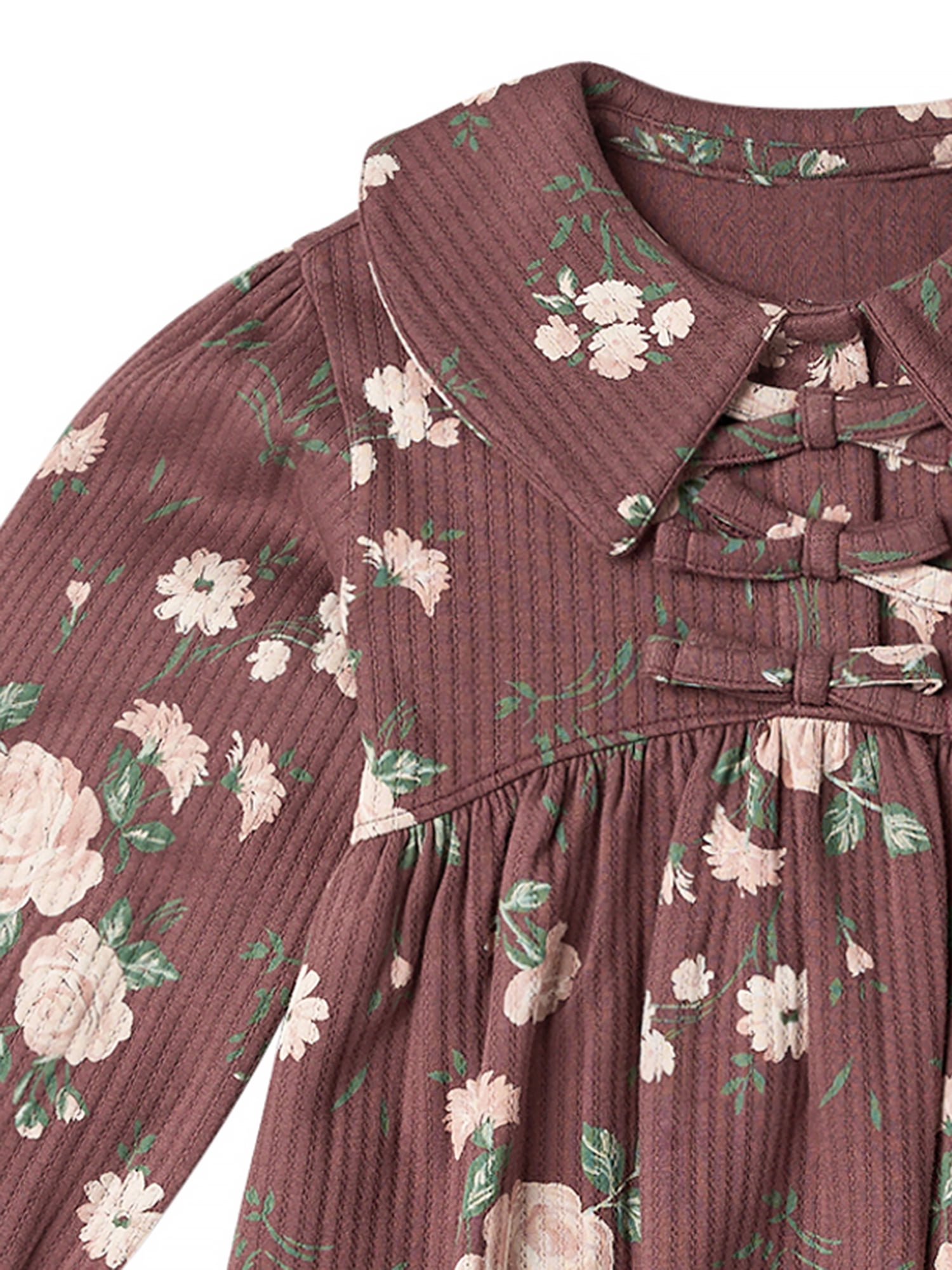 Modern Moments by Gerber Toddler Girl Bow Front Dress, Sizes 12 Months - 5T
