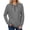 Gray, variant on Women Hoodie Pullover Hoodies for Women Long Sleeved Drawstring Pocket Button Pullover Print Fashion Oversized Tops Ladies Gym Running Fall Winter Wear Gray