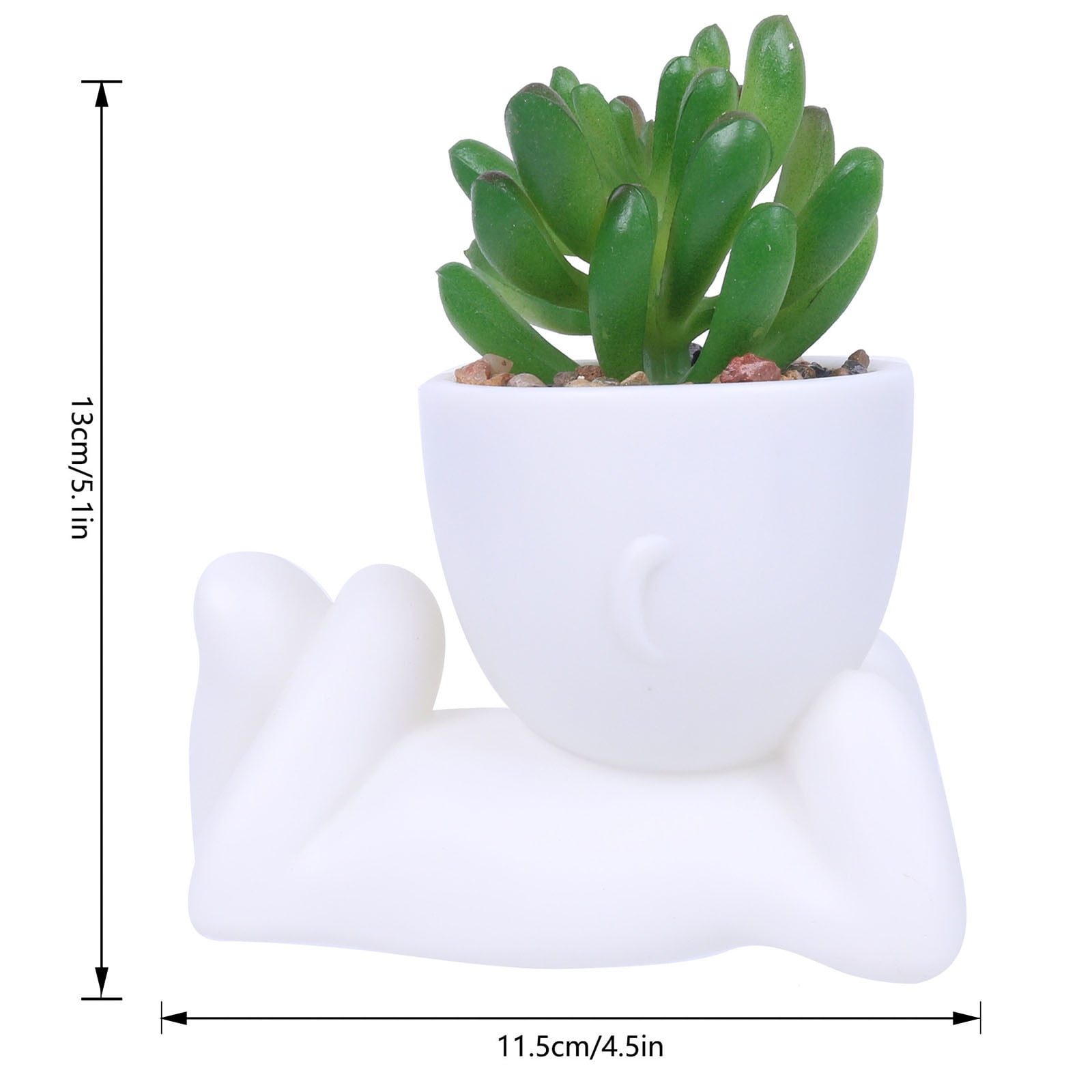 Succulent Pots, Modern Marble Style Ceramic Flowerpots, Miniature Decorative Planters for Home Gardening, Desk Decor, or Gift Ideas