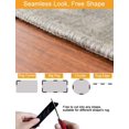 thumbnail image 3 of Rug Pads Grippers, Non Slip Grippers for Hardwood Floors Hold Rugs in Place, Washable Carpet Tape Easy to Clean and Reusable, Rugs Tape for Area Rugs on Wood & Tile Floor (8 pcs), 3 of 5