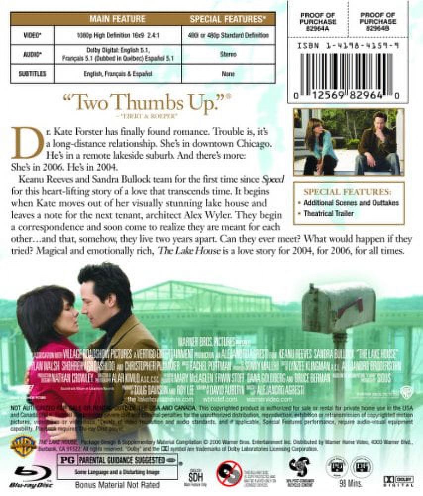 The Lake House (Blu-ray), Warner Home Video, Drama - image 3 of 3