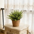 thumbnail image 6 of Artificial Eucalyptus Money Leaf Stems 12 Pack 12 Inch, Fake Green Plant for Home Wedding Decor, Plastic Dollar Eucalyptus Branches for Bouquet, Greenery Garland for Indoor Outdoor Party Arrangement, 6 of 7