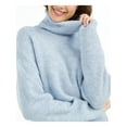 thumbnail image 3 of SUN+ MOON Womens Blue Long Sleeve Turtle Neck Sweater S, 3 of 4