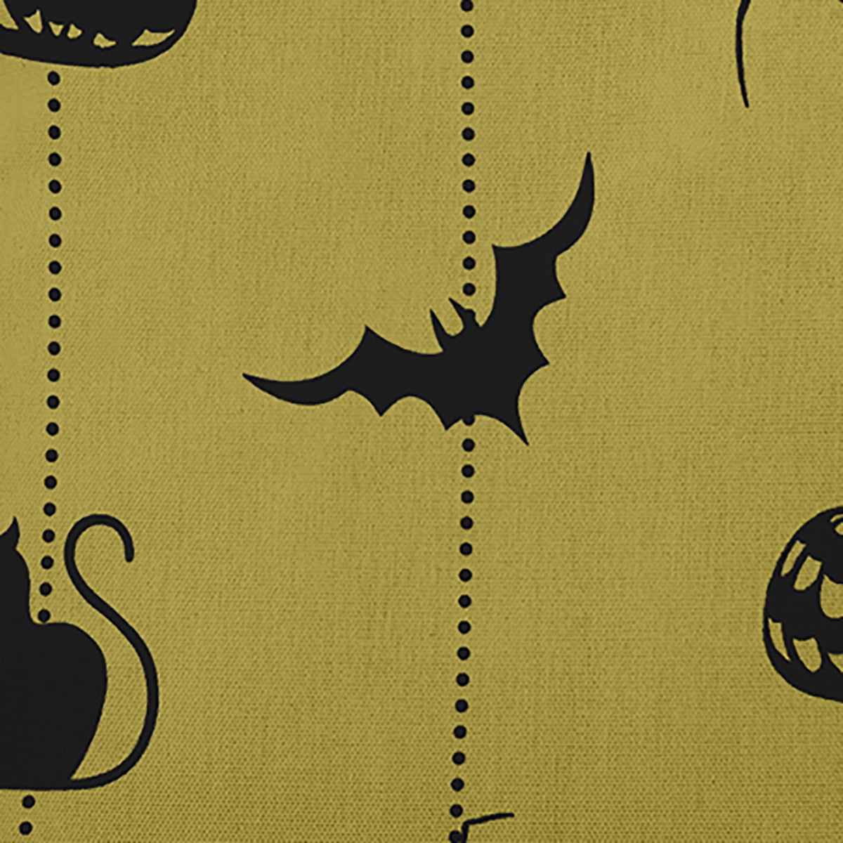 20" x 14" Simply Daisy Halloween Web Polyester Indoor/Outdoor Pillow, Muted Gold Qty 1