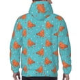 thumbnail image 3 of Bingfone Funny Chicken Men's Drawstring Hoodie Long Sleeve Pocket Sweatshirts-Large, 3 of 6