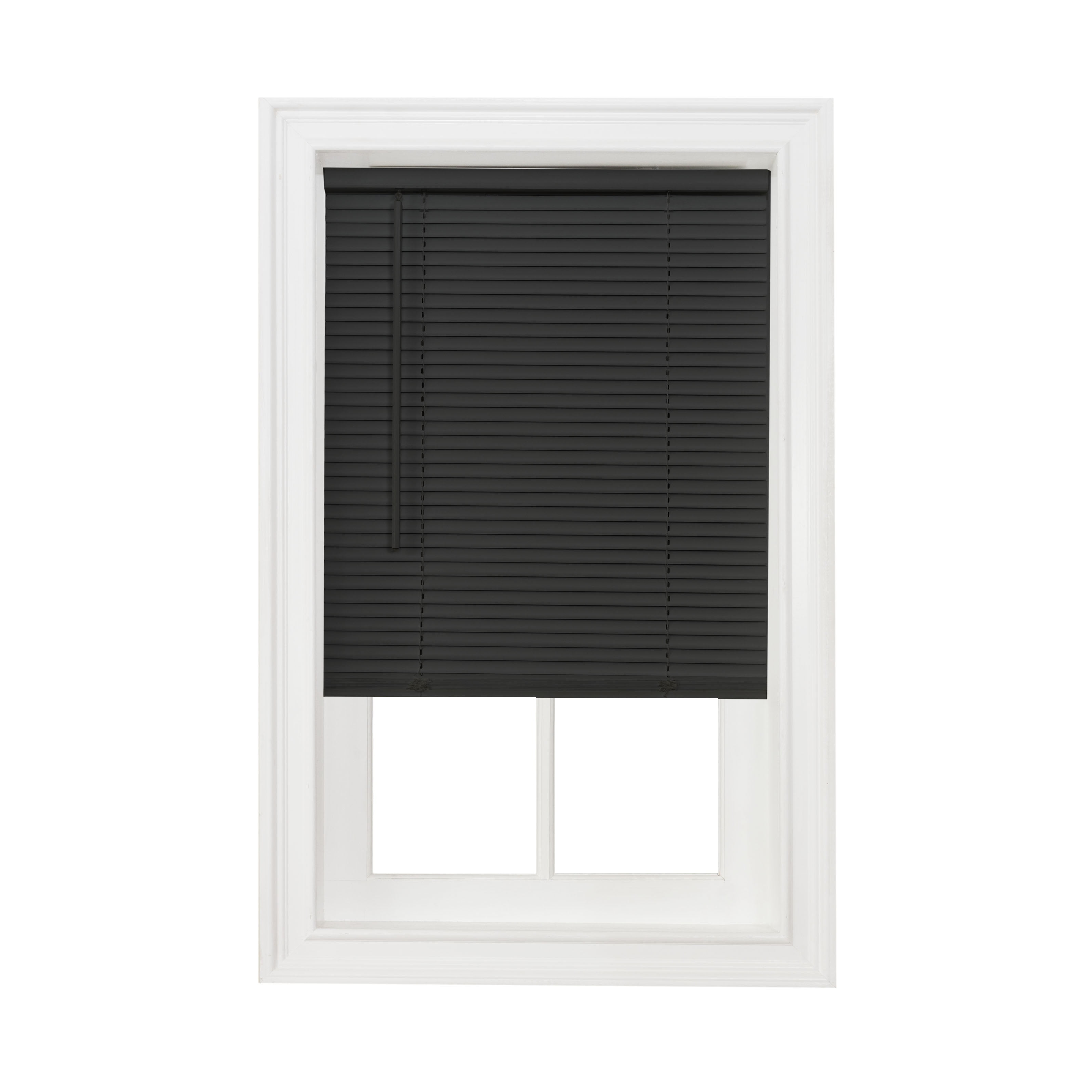 Simple Elegance by Ben&Jonah Cordless Amancer Collection 1' Light Filtering Mini Blind 26'L x 64'W - Black