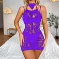 thumbnail image 1 of Intimates Robe Moulante Aguichant en Maille Creuse W533 Taille Unique, 1 of 7