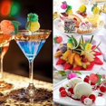 thumbnail image 4 of 100 palitos de panal de abeja para cócteles, brochetas, decoraciones navideñas, colores surtidos, 4 of 5