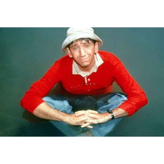 Bob Denver in Gilligan's Island smiling pose looking up seated in water 24x36 Poster