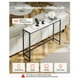 thumbnail image 2 of Marble Console Table with Power Outlet, 43.3'' Narrow Sofa Table, 2 of 6