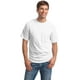 Hanes T-shirt Sans Étiquette à Manches Courtes 6.1 avec Poche, Blanc – image 5 sur 8
