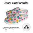 thumbnail image 6 of Lsque Pineapple And Leaves Pattern Womens Comfort Cotton on Scuff With Memory Foam and Anti-skid Sole Slipper-44/45, 6 of 7