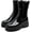 Black, variant on Rain Boots for Women, Waterproof PVC Rubber Garden Boots Womens Chelsea Boots Short Platfrom Rain Boots, Anti-Slip Elastic Slip On Rainboots Garden Rain Shoes for Yard Farm Outdoor Work