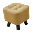 thumbnail image 5 of kowaku Small Footstool Ottoman Stool Comfortable Stable Shoe Changing Stool Foot Stool for Couch Entryway Living Room Doorway Office Yellow, 5 of 9