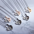 thumbnail image 5 of 1 Pair Fashion Couple Heart Shape Pendant Key Necklace For Women For Man "love You" Unisex Lovers Couples Jewelry Fashion Gift Accessories, 5 of 5