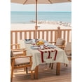 thumbnail image 2 of Outdoor Tablecloth with Umbrella Hole for Patio/Picnic/Party/Camping, Khaki Vintage Waterproof Table Cloth Rectangle Table Cover Washable, American Flag Retro Art Rustic (60"x 84"), 2 of 8