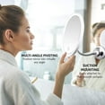 thumbnail image 2 of Flexible 10x Magnifying Mirror with Light Settings - Makeup Mirror with Suction Cup and 360 Degree Swivel,Makeup Mirror for Bathroom, Cordless Makeup Mirror , (White), 2 of 9
